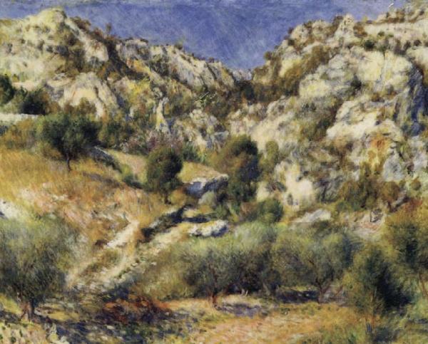Rocky Crags at L'Estaque, Pierre Renoir